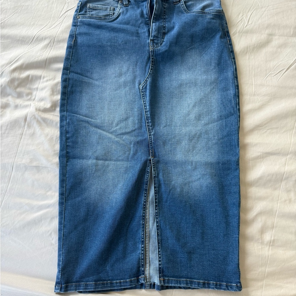 Wilfred Blue Denim Skirt
